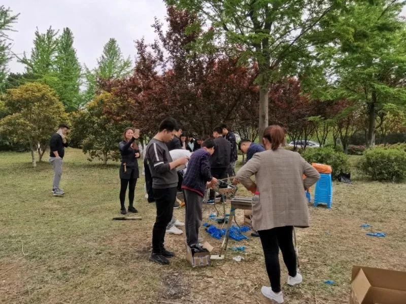 准备烤炉中