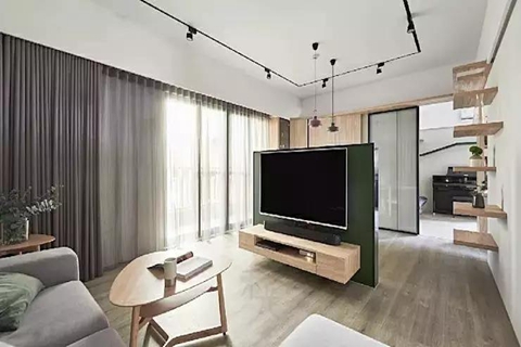 二手房改造 电视墙隔断式设计